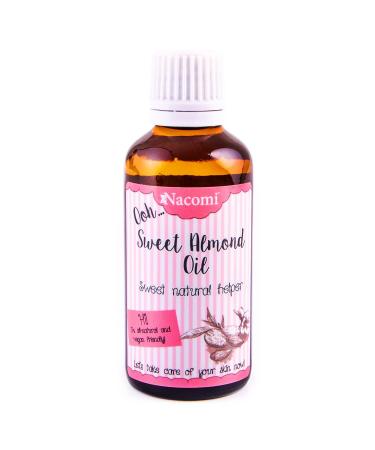 Nacomi Sweet Almond Oil 100% Natural - Premium Moisturizing Oil for Skin & Hair | Shop Internationally - Buy Online on GoSupps.com