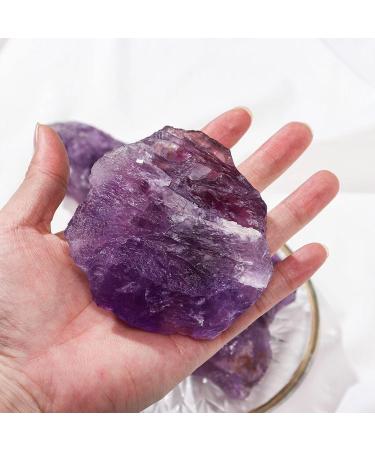Crystal Rough 2.2 Ib Natural Amethyst Irregular Rough Stones Ra Crystal Rock for Wicca Reiki and EnergyCrystal Home Decoration Gemstone Collection  - Buy Online on GoSupps.com