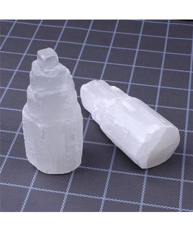 Buy Natural Selenite Gypsum Cylinder Tower - Healing Crystals Decoration for Bedroom | Reiki Light & Home Decor - Buy Online on GoSupps.com