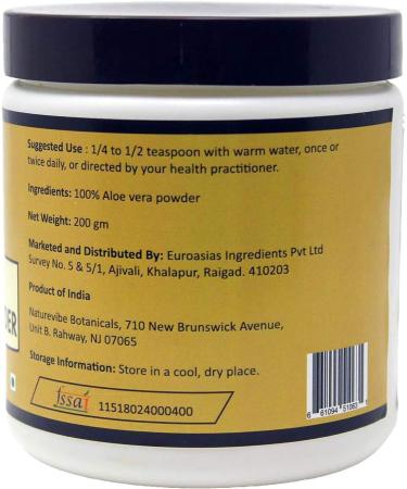 ECH Naturevibe Botanicals Organic Aloe Vera Powder 200gms - Buy Online on GoSupps.com