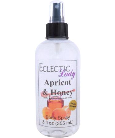 Apricot and Honey Body Spray (Double Strength) 8 ounces Body Mist for Women with Clean Light & Gentle Fragrance Long Lasting Perfume with Comforting Scent for Men & Women Cologne with Soft 8 Fluid Ounces (Double Strength)