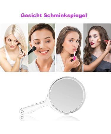 Hi.FANCY Mirror Handheld 1X & 3X Double Sided Makeup Mirror with Handle | Magnifying 11 * 20 cm | Handheld Mirror - Buy Online on GoSupps.com