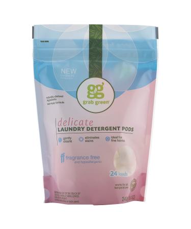 Grab Green Delicate Laundry Detergent Pods Fragrance Free 24 Loads 8.4 oz (240 g)