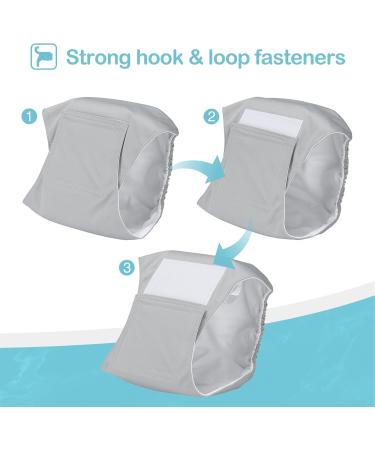 Avont Male Reusable Dog Diapers - Eco-Friendly Belly Band for Incontinence - Washable XS (22-29cm) - Black/Brown/Gray - Buy Online on GoSupps.com