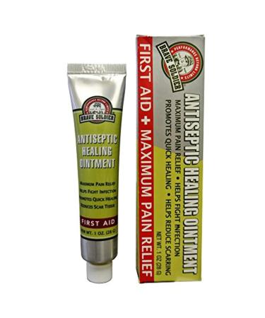 Brave Soldier Antiseptic Healing Ointment - Best Wound Care & Skin Repair Cream with Tea Tree Oil - First Aid Supplies for Burns  Wounds & More  1 Ounce