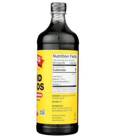 Bragg Liquid Aminos 32 oz - Natural Soy Sauce Alternative - Buy Online on GoSupps.com