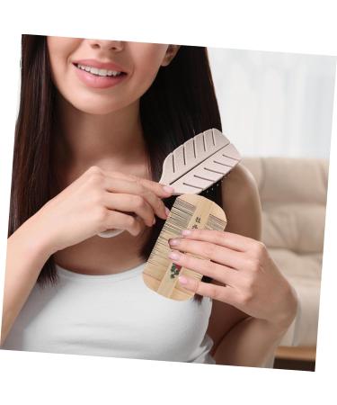 ERINGOGO 2pi ces Peigne Dents Fines Bambou pour liminer les Pellicules Peigne de Toilettage pour Animaux Chien et Chat Naturel et Portable - Buy Online on GoSupps.com