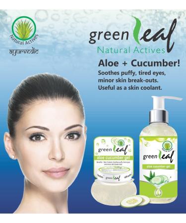 Buy Green Leaf Aloe Cucumber Gel 120g - Refreshing Skin Hydration for All Skin Types - Fast International Shipping - Buy Online on GoSupps.com