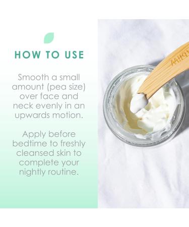 WildMint Glow to Bed Natural Facial Night Cream | Hydrating Moisturiser for Dry Menopause & Mature Skin | Anti-Aging Skin Care with Hyaluronic Acid | UK Vegan Face Cream for Sensitive Skin 50ml - Buy Online on GoSupps.com