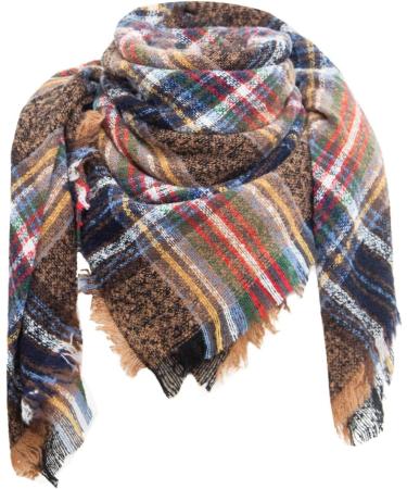 Shop Triangular Women's Scarf | Autumn Poncho for Cold Weather | One Size Khaki - Buy Online on GoSupps.com