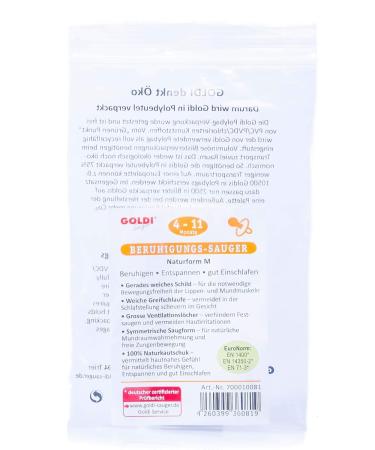 Shop Goldi Teat Natural Shape Cherry Shape M (4-11 Months) - Premium Pacifiers & Soothers for Babies - International Shipping Available - Buy Online on GoSupps.com