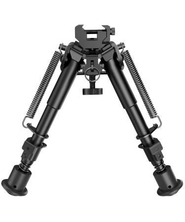 CVLIFE 6-9 Inches Bipod Picatinny Bipod with Adapter Black