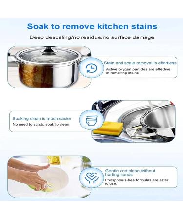 Foam Rust Removal Powder Anti-Fading Household Cleaner Kitchen Clean All Purpose Cleaning Foam Multi-Purpose Foam Cleaner Rust Remover Polishing Lasting Shiny for Kitchen - Buy Online on GoSupps.com