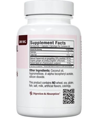 Maxi Health Peppermint Oil - 60 Capsules - Buy Online on GoSupps.com