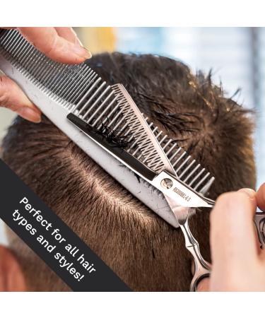 Professional Hair Thinning Scissors - 6.5inch Texturizing Shears for Home Hair Cutting - Razor Edge Stainless Steel - Silver Finish - Buy Online on GoSupps.com