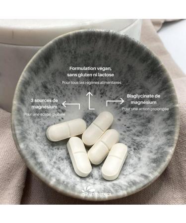 Vitanutrics Vitamagnesium Forte - 3 sels de magn sium - Bisglycinate - Glyc rophosphate - Citrate - Stress & fatigue musculaire - Vegan - Fabriqu en France (60 comprim s) 60 unit (Lot de 1) - Buy Online on GoSupps.com