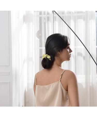 6Pcs Bamboo-Derived Rayon Silk Hair Bands Ponytail Holder Scrunchy Ties for Women Girls, Multi-colored Set - Buy Online on GoSupps.com