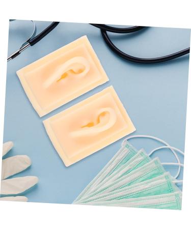FOMIYES 1pair Silicone Ear Model Realistic Simulation Ear Teaching Model for Students and Professionals and Reusable for Hand-held Practice and Earring Displays - Buy Online on GoSupps.com