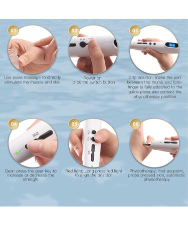 Buy Acupuncture Pen - Electronic Meridian Energy Laser Pain Relief Massage Stick | 9 Courses for Acupoints Detection - Buy Online on GoSupps.com
