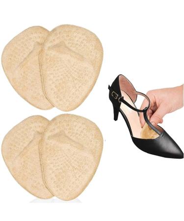 Ball of Foot Cushions for High Heels Metatarsal Pads for Women All Day Pain Relief Forefoot Pads Heel Snugs Shoe Inserts 2 Pairs
