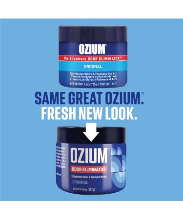 Ozium 4.5 Oz. 4 Pack Odor Eliminating Gel - Original Scent for Homes, Cars, Offices & More - Buy Online on GoSupps.com