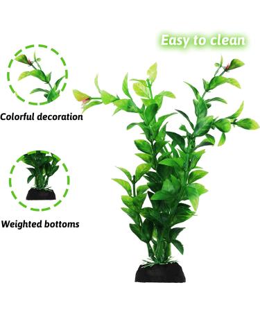 PietyPet Artificial Aquarium Plants - Lifelike Decor for Fish Tanks | 10pcs Green Simulation Plants for Household and Office Aquariums - Buy Online on GoSupps.com
