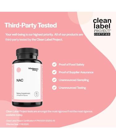 Organic Spearmint Capsules & NAC Supplement - 600mg | Wholesome Story - 30 & 120 Day Supply - Buy Online on GoSupps.com