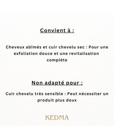 Kedma - Gommage Exfoliant Cheveux et Cuir Chevelu - Pour Cheveux Ab m s et Cuir Chevelu Sec - Purifiant Nourrissant et Revitalisant - Avec Sels de la Mer Morte - 300g - Buy Online on GoSupps.com