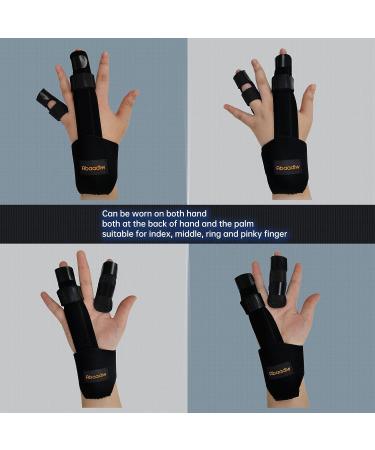 Adjustable Trigger Finger Splint - 2 Pcs | Index Middle Ring & Pinky Finger Hand Brace for Pain Relief - International Shipping - Buy Online on GoSupps.com