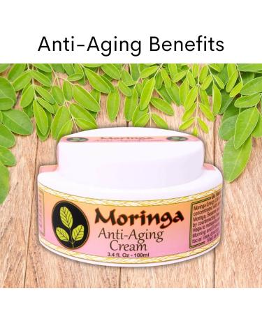 Moringa Anti Aging Cream 13 Natural Herbs with Antioxidants 3.4 oz - Buy Online on GoSupps.com