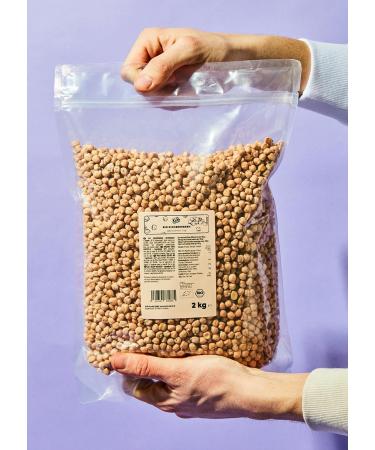 Buy KoRo Organic Chickpeas 2kg - Vegan Additive-Free Pulses in Value Pack for Healthy Cooking - Buy Online on GoSupps.com