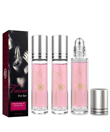 Vingtank Pheromones Perfumes for Women Long Lasting Roll on Pheromone Perfume to Attract Men Enhance Charm & Confidence(3Pcs x 0.35 oz)