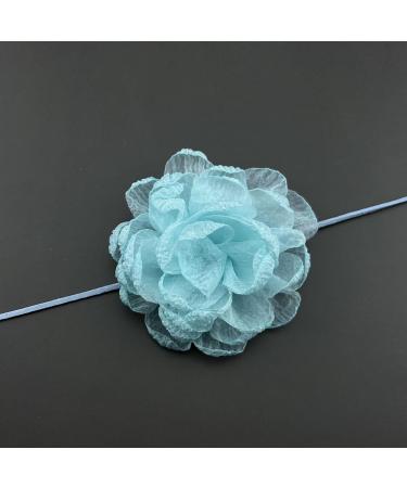 South Kieling Sky Blue Flower Choker Necklace | Elegant Collarbone Chain for Daily Use & Parties | Trendy Jewelry Decoration - Buy Online on GoSupps.com