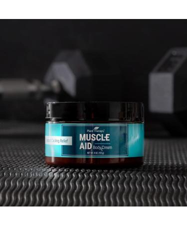 Buy Plant Therapy Muscle Aid Body Cream 4 oz - Soothes Muscles Refreshing Minty Formula Clean Ingredients - International Shipping Available - Buy Online on GoSupps.com