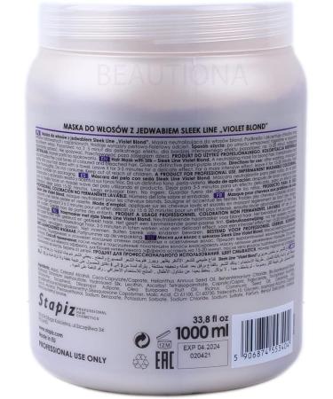 STAPIZ SLEEK LINE VIOLET BLOND MASK 1L - Buy Online on GoSupps.com