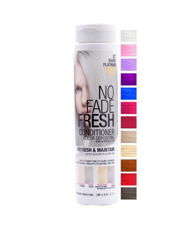 No Fade Fresh Icy Silver Platinum Hair Color Depositing Conditioner with BondHeal Bond Rebuilder - Toner to Remove Yellow on Blondes  Silvers & Gray Hair - Sulfate  Paraben & Ammonia Free 6.4 oz - Buy Online on GoSupps.com