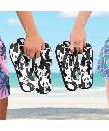 Mnsruu Cartoon Panda Flip Flops - Cozy XXL Slippers for Men & Women | Home Hotel Spa & Travel - Buy Online on GoSupps.com