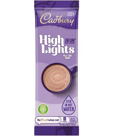  Cadbury Cadbury Chocolate High Lights Fairtrade Hot Chocolate Powder Sachets Low Calorie Ref A07590 Pack 30 