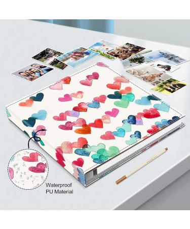 Fintie Self-Adhesive Photo Album | 60 Sticky Pages | Metallic Pen | DIY Scrapbook for 3x5, 4x6, 5x7, 6x8, 8x10 Pictures | Family, Wedding, Anniversary | Raining Hearts Design - Buy Online on GoSupps.com