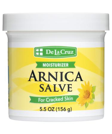 De La Cruz Arnica Salve, Foot Cream for Dry and Cracked Feet and Moisturizing Hand Salve for Dry Hands, 24 Hour Moisture for Dry and Rough Skin - JUMBO SIZE 5.5 OZ 5.5 Ounce (Pack of 1)