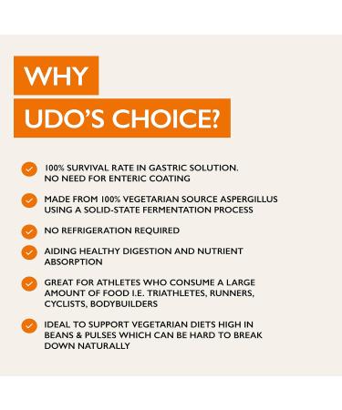 Udo's Choice Digestive Enzyme Blend 60 Caps - 60 Count Pack - Optimal Digestion Support - Buy Online on GoSupps.com