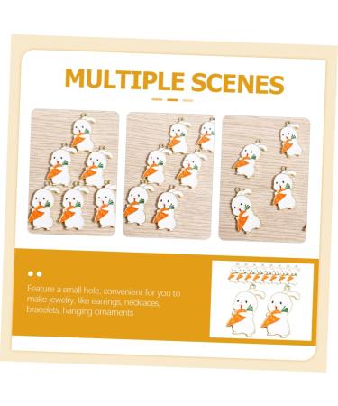 VILLCASE 10pcs Rabbit Charms Bracelets Earring Making Supplies Feng Shui Animal Decoration Choker Necklaces for Girls Charm Bracelet Making Kit Girls Bracelets Teaching Aids Food Alloy - Buy Online on GoSupps.com