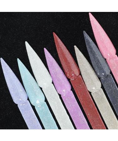 SUPWEE 8Pcs Reflective Glitter Gel Nail Polish Set Semi Permanent Soak Off UV Gel Varnish Nail Art Shiny Effect All for Manicure - (Color: BT) - Buy Online on GoSupps.com