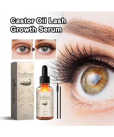 30ml Castor Oil Lash Serum | Rapid Eyelash Enhancer for Thickness Strength & Health | Vegan & Cruelty-Free - Buy Online on GoSupps.com