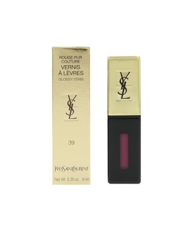 Yves Saint Laurent Rouge Pur Couture Vernis A Levres Glossy Stain No. 39 Mauve Glow 0.2 Ounce