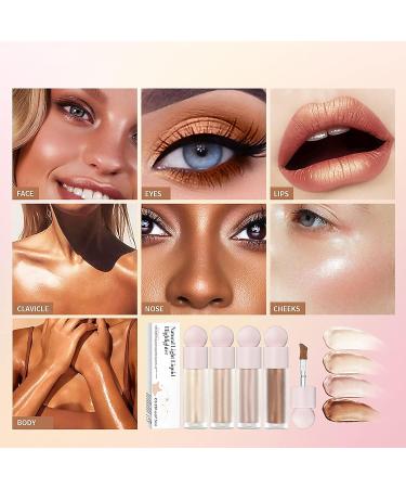 U-Shinein Liquid Highlighter | Body & Face Shimmer Stick | Waterproof & Long-Lasting Luminizer Makeup - Pearl White - 02 - Buy Online on GoSupps.com