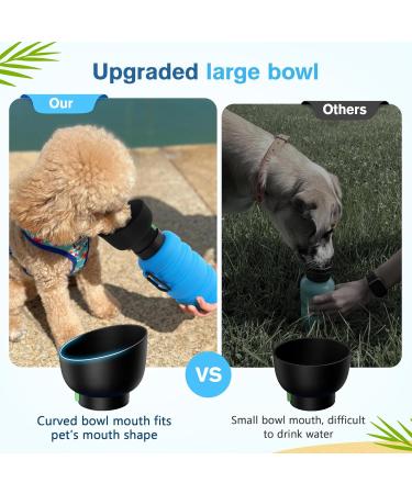 Pecute Dog Water Bottle - Foldable & Portable Non-Toxic Pet Water Bottle (XL 850ml) | Perfect for Outdoor Activities & Training - Buy Online on GoSupps.com
