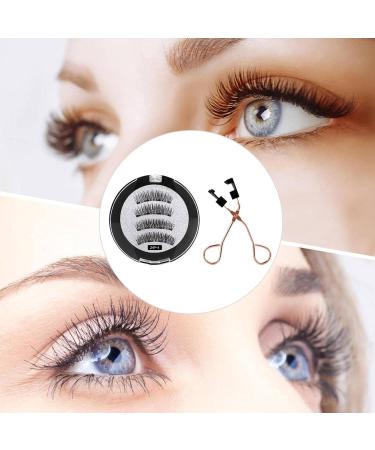 Magnetic Eyelashes Without Eyeliner False Eyelashes without Eyeliner 3D Magnetic Eyelashes Natural Looking Eyelash Applicator Tool - Buy Online on GoSupps.com