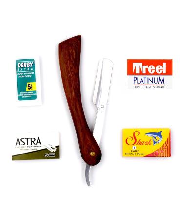 Buy Spartacus Razor Blades Club - Professional Shaving Set with 20 Astra Derby Shark Voskhod Blades | International Shipping - Buy Online on GoSupps.com