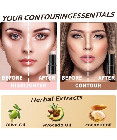 Long-Lasting Waterproof Contour Stick Highlighter Makeup Wand for Face & Body - Daily Wear, 29g (Pack of 1) - Buy Online on GoSupps.com